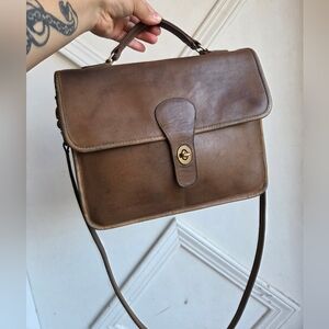 🚫SOLD🚫 Vintage NYC Coach Putty School Bag 9695 RARE🤎